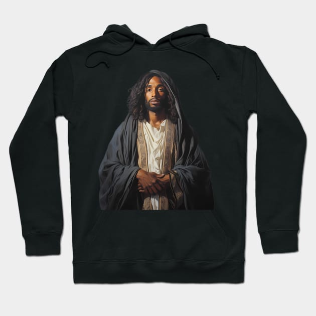 Black Jesus Hoodie by VelvetEasel